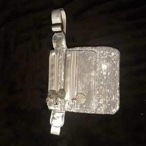 New Never Used Joan Boyce Side Bag Silver In Color Excellent Condition